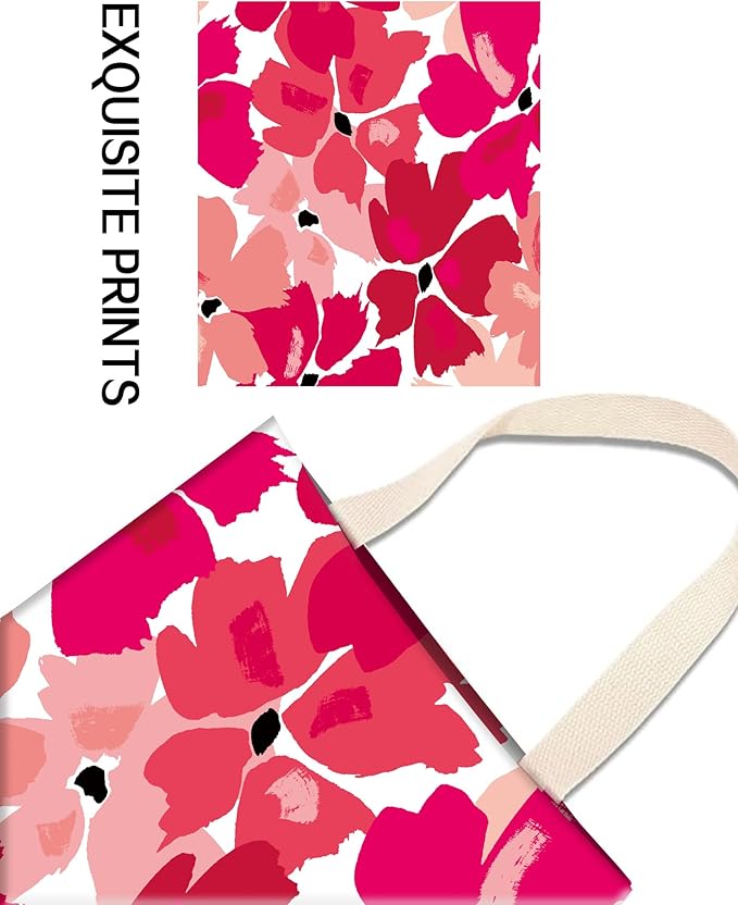 ANKVRP Car Garbage Can, Hanging Car Trash Can Bag for Back Seat Organizer, Pink Cute Flowers