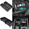 Neepiar 2PCS Center Console Organizer Compatible with 2023 2024 2025 2026 Honda Pilot/ 2026 Honda Passport Armrest Tray Insert Divider Slot Box Secondary ABS Plastic Material Interior Accessories