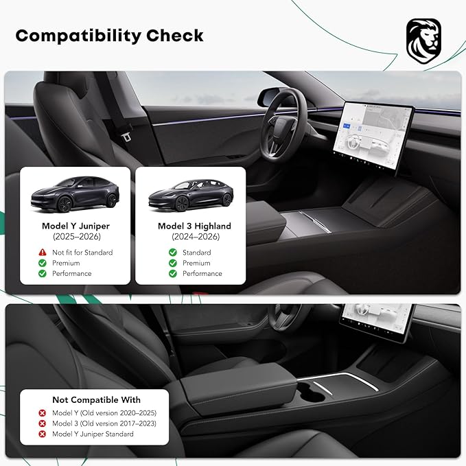 YHTAUTO Center Console Organizer Tray Fit 2024 2025 Tesla Model 3 Highland, Armrest Drawer Organizer, Armrest Hidden Compartment Storage Box, Center Console Tray, Model 3 Highland Accessories 3PCS