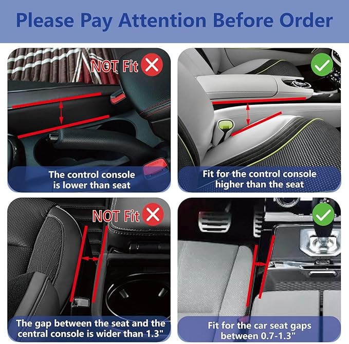 LELOYMO Car Seat Gap Filler Organizer,2 Pack Gap Filler for Car,Seat Gap Storage Box with Cup Holder Expander,Car Organizer Front Seat for Holding Phone, Glasses, Keys, Cards(Black)