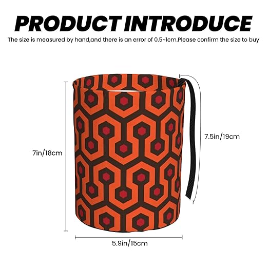 Overlook Hotel Carpet Car Trash Can Leak Proof Hanging Waterproof Garbage Can Multipurpose Trash Bin for Car SUV Front Seat Headrest Collapsible and Portable Storage Pocket