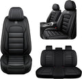 AREKA 5 Seat Covers for Subaru Crosstrek 2016-2026 Breathable Car Seat Covers,Anti-Slip Waterproof Car Seat Protectors with Airbag,Automotive Vehicle Cushion with Storage Pockets (Standard,Black)