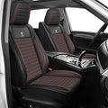 ARTIBY Seat Covers Custom Fit for Mitsubishi Outlander 2004-2025, Standard Waterproof Car Seat Cover, Breathable and Comfortable Leather Cushion Cover, Auto Interior Accessories (Black Brown)