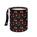 Brosoneto Red Cherry Car Trash Can - Cute，Portable,Collapsible Back Seat, Front Console, Floor, or Hanging Headrest Waste Basket Car Garbage Bag
