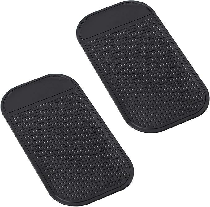 Radar Detector Dash Mat - Anti-Slip Magic Pad, Car Dashboard Non Slip Mat Dashboard Magic Mounting Pad for Radar Detector Passport 9500ix, Escort, Cobra, Beltronics, Whistler, Cell Phone (2 Pack)