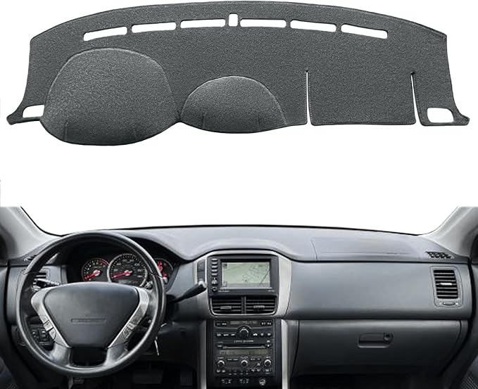 Dash Cover Mat Custom Fit for Honda Pilot Dashboard Cover Cap Pad Carpet Protector F204 (Dark Gray)
