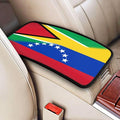 Venezuela Venezuelan Guyana Guyanese Flag Auto Center Console Armrest Cover Car Handrail Box Cushion Pad Mat Universal Fit Most Vehicle Sedan Truck SUV Soft Comfort Decor Accessories