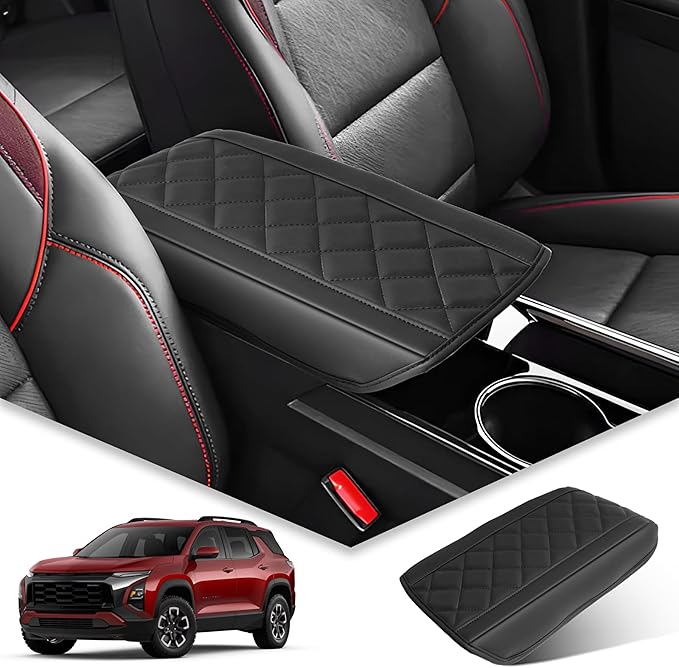 BIBIBO 2025 2026 Chevy Equinox Center Console Cover for 2025+ Chevy Equinox (LT/RS/ACTIV) Arm Rest Cover 2025 Chevrolet Equinox Accessories 2025 Equinox Armrest Cover(Not Fit 2025 Equinox EV)
