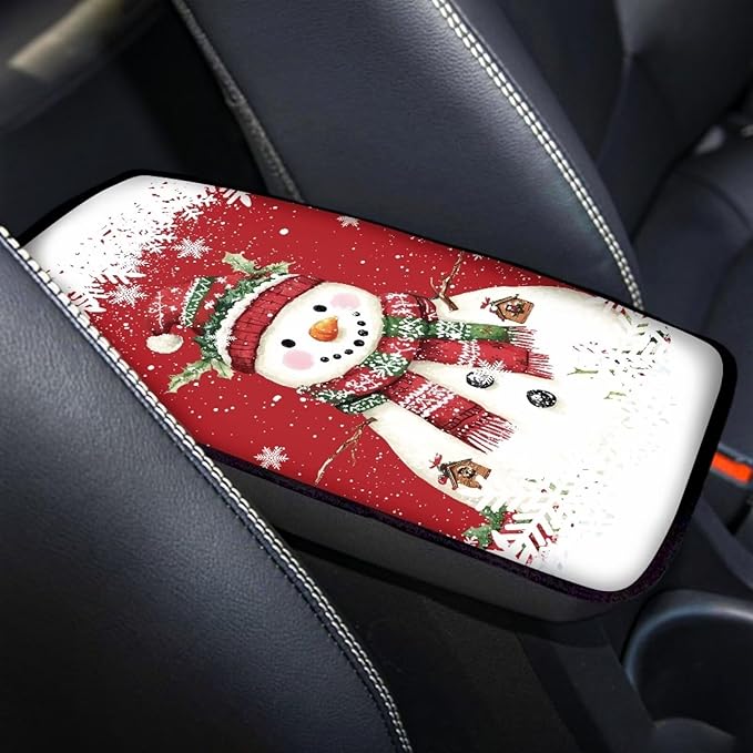 Biyejit Car Center Console Armrest Cushion Cover Pad Car Interior Decor Accessories Universal Fit for Sedan, Truck, SUV