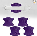 4PCS Car Door Handle Cup Scratch Protector, Car Door Handle Sticker, Scratch Auto Door Protective Film, Car Accessories Car Door Handle Protective Films Universal for Cars (Purple, 4PCS)