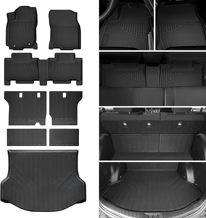 Rav4 Floor Mats - Car Mats for Toyota RAV4 2013-2018, All Weather Floor Mat for Rav4 Accessories, Heavy Duty Rubber Mats, Car Accessories