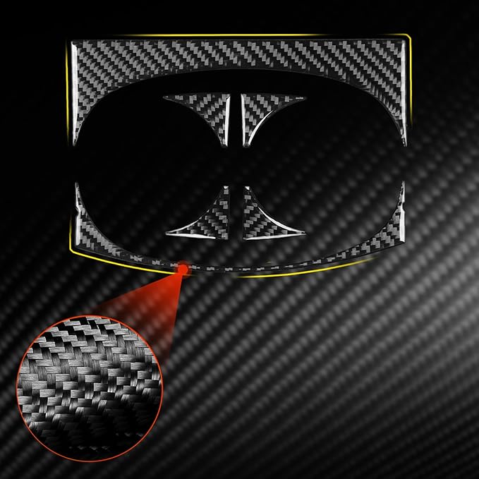 NVCNX Real Premium Carbon Fiber for Chrysler 300 Accessories 2015-2023 S/C/Limited/Touring Center Console Cup Holder Cover Interior Trim Sticker Decal 6PCs, not for C Platinum 2015-2017 / C 2018-2023