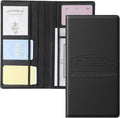 Car Glove Box Organizer Car Registration Holder Insurance Card Holder Vehicle Document Holders for Glove Box Paperwork Organizer Compartment Glovebox Information Holders for Women Men, Black