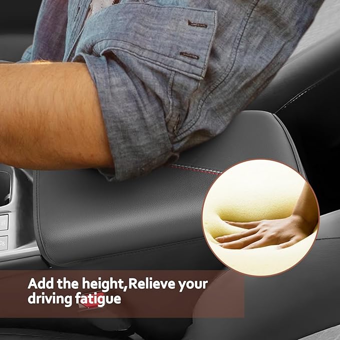SKTU for 2026 Nissan Sentra Armrest Cover for 2026+ Nissan Sentra (S/SV/SR/SL) Center Console Cover Nissan Sentra 2026 Accessories Console Cushion Pad 2026 Sentra Seat Box Pad Soft