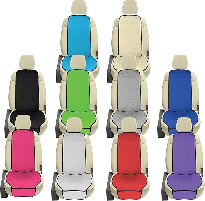 FH Group Car Seat Cushion – Neosupreme Single Front Seat Cover with Front Pockets, Airbag Compatible, Universal Fit Car Seat Cushion for Driver or Passenger Seat, SUV, Truck, Sedan & Van – Green