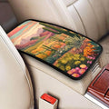 Desert Cactus Sunset Center Console Cover Pad, Car Armrest Seat Box Cover Cushion Universal for Most Vehicle SUV Truck, Car Interior Accessories Decor, Protect from Pet Claws & Dirt