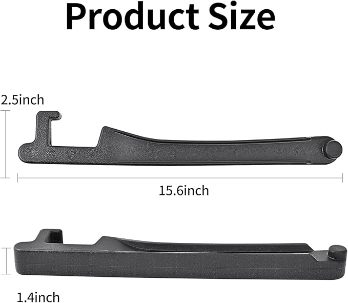 7F Car Seat Gap Filler, Car Organiser and Storage with Hook, Universal Car Accessories, Fit Sedan SUV Truck, Set of 2 - Black