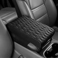 Car Center Console Cover, 12.6"×8.3"×2" Leather Car Armrest Cover, Soft Memory Foam Auto Armrest Cushion Pad, Vehicle Arm Rest Box Protector, Universal Interior Car Accessories (Black)