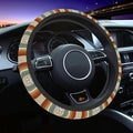 Car Steering Wheel Cover for Women Men, Non-Slip Rainbow Retro Steering Wheel Protector, Universal 14"-15" Fit for Cars, SUVs, Trucks (Rainbow Retro)