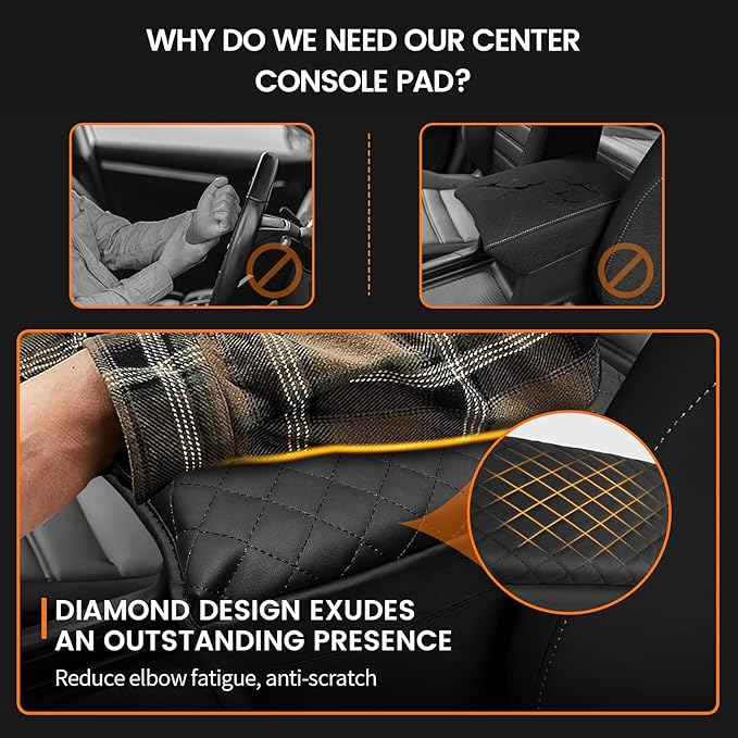 Custom Fit for Center Console Cover Honda CRV 2017-2022 Armrest Cover Center Console Pad Interior Accessories Car Armrest Seat Box Cover Protector
