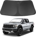Windshield Sun Shade Compatible with 2021-2024 2025 2026 Ford F150 F-150 (Lariat, King Ranch, Platinum, XL XLT Limited Raptor) Accessories Sunshade Shield Protector