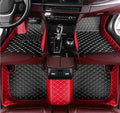 Custome Car Mats Accessories All Weather Floor mats Compatible with Automotive Floor Mats Passenger car mats (red Beige Black)
