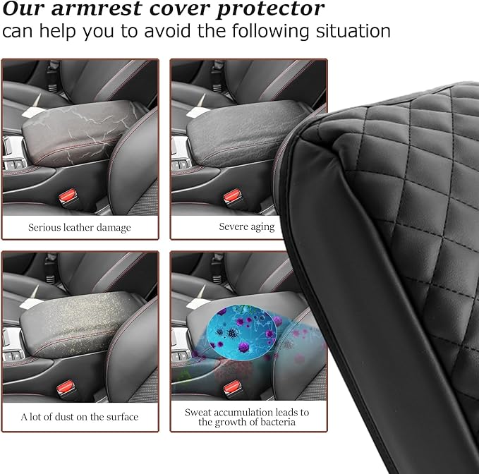 SKTU for 2024 2025 2026 Honda Accord Accessories Armrest Cover for 2023 2024 2025 2026 Honda Accord Center Console Cover Honda Accord 2024 2025 2026 Accessories Soft Seat Box Cover
