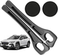 Car Seat Gap Filler Compatible with Subaru Crosstrek Accessories Seat Gap Plug Blocker with Storage Slot Organizer Non-Slip Car Cup Holder Coaster Black 2 Pack