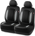 Rubbermaid Leather Mesh Car Seat Covers, Breathable Air Mesh Front Seat Cover, Universal Fit Slip-on Design, Airbag Compatible, Automotive Seat Protector for Most Cars, SUVs, Trucks, Vans-Gray