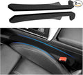 Junecarp 2PCS Car Seat Gap Filler - Elastic Car Seat Gap Filler Organizer Universal for Truck SUV Car Between Seat and Console - Prevent Items from Droping - Add Style to Your Car Accessories
