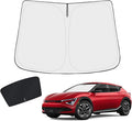 KUST Windshield Sun Shade Custom Fit for Kia EV6 2022 2023 2024 2025 2026 Sun Shade Accessories Front Windshield Sun Visors Foldable Thicker 5-Layer Block UV Rays