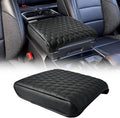 Center Console Cover Armrest Cover Compatible with 2021-2025 2026 Ford F150, 2022-2026 F150 Lightning, Leather Armrest Protector Pad, 0.8'' Thickened Center Console Cushion(Work Surface Only)