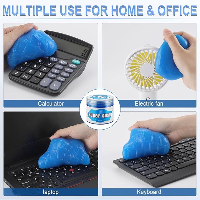 Car Cleaning Gel Detailing Putty,Automotive Interior Cleaning Slime,Car Vent Cleaning Kit for Car and Keyboard,Putty Cleaning Car Accessories Blue