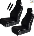 Gorla Gear 2 Pack Black Premium Universal Fit Waterproof Stain Resistant Car Seat Cover Neoprene Non-Slip Bucket Seat Dog Sweat Proof Protector Save Your Leather Cloth Seats Automotive Van Truck SUV
