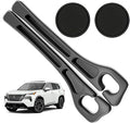 Car Seat Gap Filler Compatible with Nissan Rogue Accessories Seat Gap Plug Blocker with Storage Slot Organizer Non-Slip Car Cup Holder Coaster Black 2 Pack