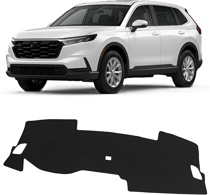 Upgraded Dash Mat for 2023-2025 Honda CRV Polyester Dash Board UV Protection Non-Slip Windshield Reflective DashCover Interior Accessory Black
