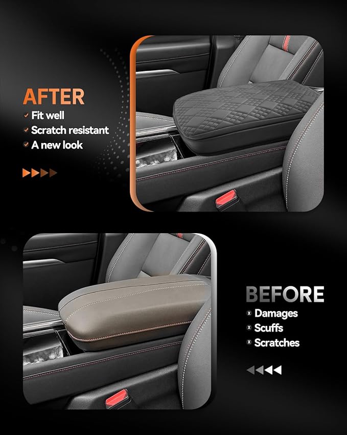 CDEFG for Chevrolet Traverse 2024 2025 2026 Center Console Cover Armrest Box Cover for Chevy Traverse (LT, Z71, High Country, RS) Accessories Console Arm Rest Protector Thickened