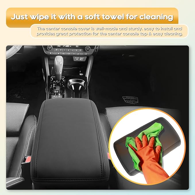 Armrest Cover for 2026 Outback (Premium/Limited/Limited XT/Wilderness/Touring) Subaru Outback Accessories Center Console Cover Arm Rest Protector Middle Lid Pad Protector PU Leather,Anti-Scratch