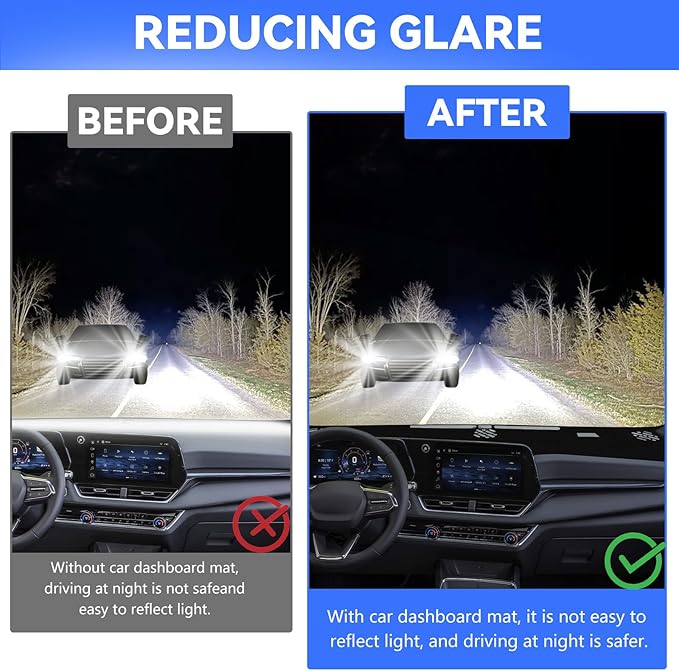 Dashboard Cover for 2025 2026 Chevy Chevrolet Equinox (Not for EV), Non-Slip Dashboard Protector & Sunshield, UV-Blocking, Anti-Glare Dash Mat Pad