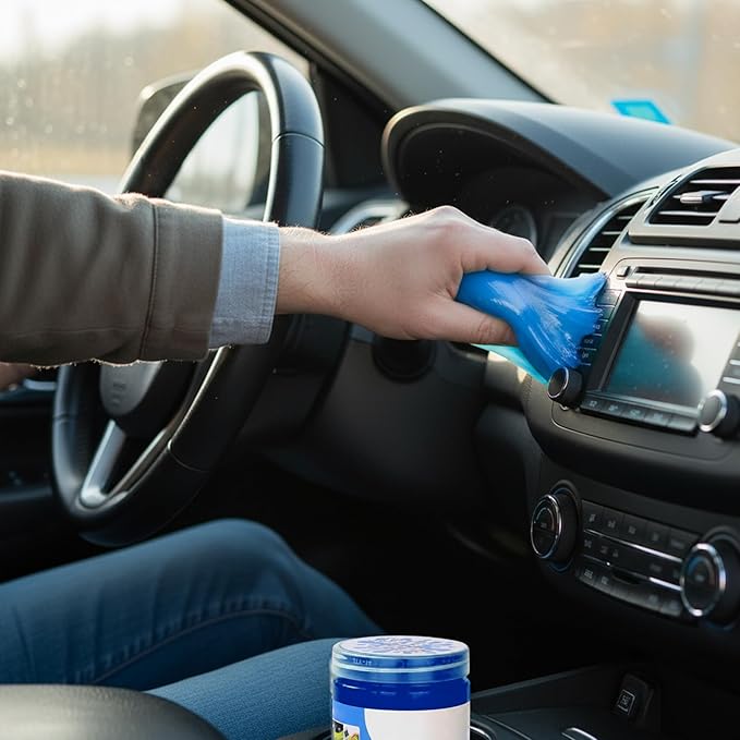 2-Pack Car Cleaning Gel, Auto Detailing Putty for Vents & Crevices, Reusable Dust Remover for Car Interiors Cleaning Gel Putty for Cleaner