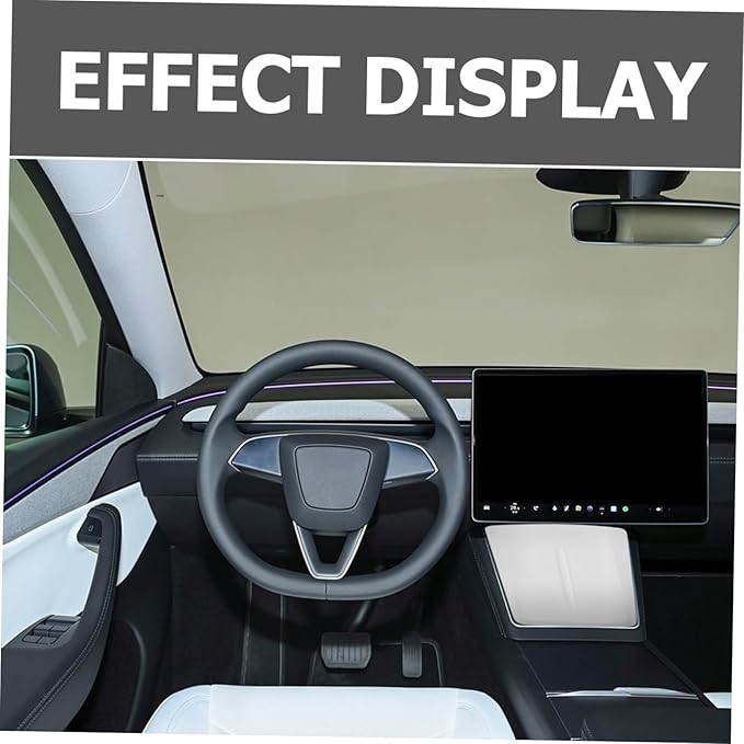 ERINGOGO Charging Pad Silicone Slip Mat for Model Y Center Console Charger Phone Holder Accessories White Easy Installation Seamless Blend Stable Charging