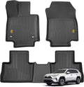 CAT® JustFit™ 3D Custom Fit Floor Mats for Toyota RAV4 2019 2020 2021 2022 2023 2024 2025 - (Not Fit Hybrid) Heavy Duty Car Floor Liners Protection Laser Measured, Toyota RAV4 Accessories