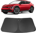 Windshield Sun Shade Custom Fit for 2022 2023 2024 2025 Kia EV6 Accessories Foldable Sunshade Sun Blocker Protect Car from Sun Rays & Heat Damage Keep Car Cooler
