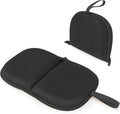 Foldable Cooling Gel Seat Cushion with Mesh Cover, Foldable Chair Cushion for Driving and Travel, Ventilative Mesh Cushion of Cooling Gel & Memory Foam for Fatigue Relief (1 in Black)