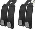 Liqqlex 2 Pcs Car Hooks for Headrest Leather and Metal Material, Universal Car Seat Hooks for Purses and Bags, Easy Install, Back Seat Organization, Suitable for SUVs, Sedans, and Minivans