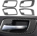 NVCNX Real Premium Carbon Fiber for Chrysler 300 Accessories 2015-2023 2016 2017 2018 2019 2020 2021 2022 S/C/Limited/Touring Door Handle Cover Interior Trim Sticker 4PCs Without Seat Memory Holes