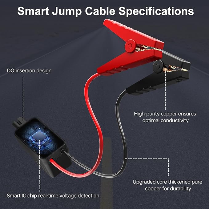 Acmount W160 Jump Starter with Air Compressor 5000A Car Battery Jump Starter 150PSI Tire Inflator/Air Pump, 12V Portable Jump Pack (Up to 9L Gas/8L Diesel Engine), Emergency Car Kit, Idea Gift for Man