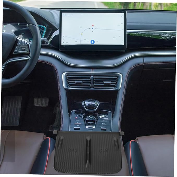 PRETYZOOM Charging Pad for Model -Skid Phone Mat Console Cover Secure Stable Design for Driving Upgraded Version