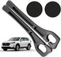 Car Seat Gap Filler Compatible with Honda CR-V CRV Accessories Seat Gap Plug Blocker with Storage Slot Organizer Non-Slip Car Cup Holder Coaster 2Pcs Black