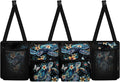CLOHOMIN Blue Sea Turtle Trunk Organizer for SUV Sedan Auto Hibiscus Car Trunk Organizer Hanging Car Storage Bags Collapsible Cargo Bag with 4 Pockets Car Decor Accessories Gifts